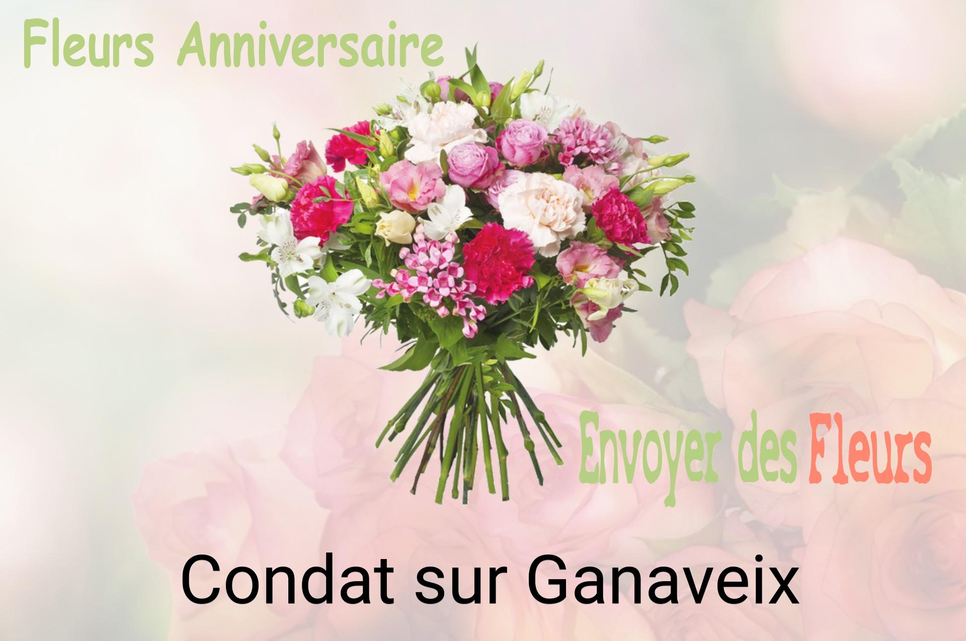 Bouquet de fleurs d’anniversaire livré à Condat-sur-Ganaveix