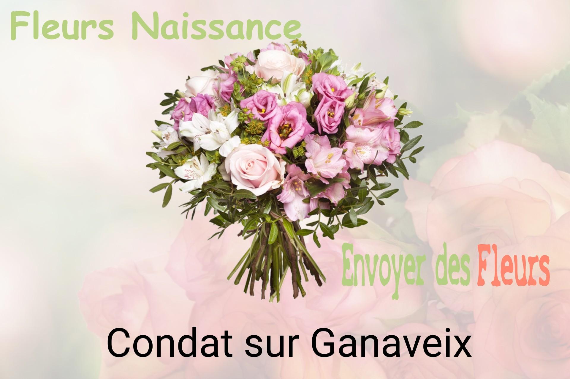 Bouquet de fleurs de naissance livré à Condat-sur-Ganaveix
