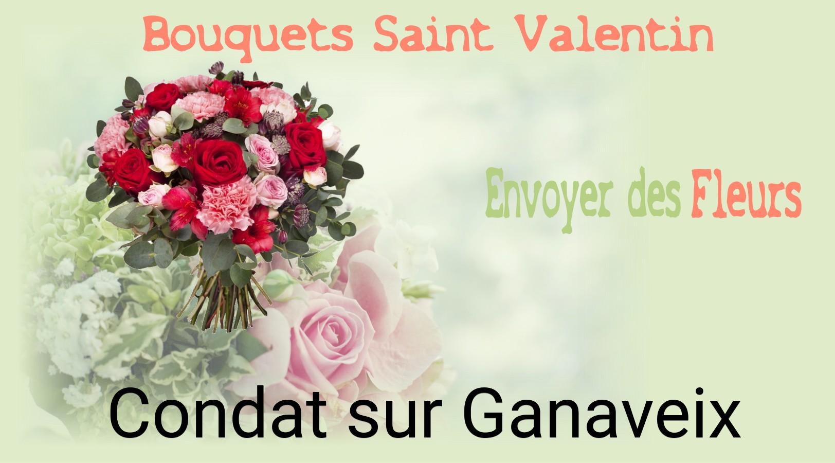 Roses de Saint-Valentin livrées à Condat-sur-Ganaveix